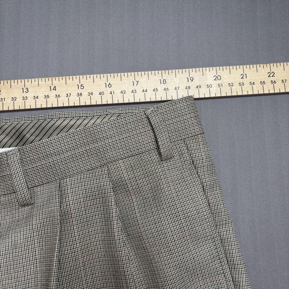 Lauren Ralph Lauren Mens Dress Pants 38x30 Gray Glen Plaid Cuffed - Picture 11 of 11